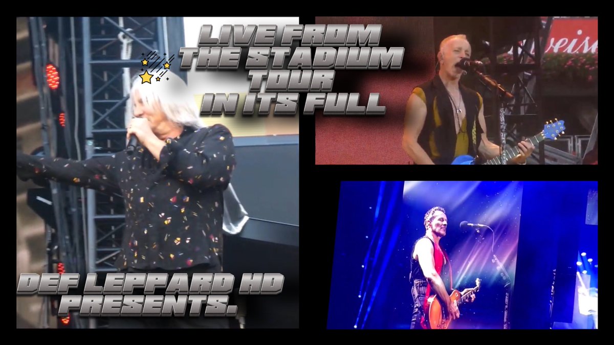 rocknriff88's tweet photo. For the last 11 months I have been working on what’s called Def Leppard: The Stadium Tour: In It’s Full, which features over 1,020+ fan videos in one full concert from the Tour. 

Features re-done audio/ remastered by me &amp; 4K/HD video imagery. Out soon.

 https://t.co/Wiad5TKYeP https://t.co/0gwtHu4EKX