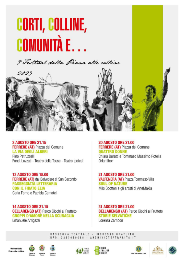 visitLMR's tweet photo. Il Festival della Piana delle Colline - Corti, Colline, Comunità e... la rassegna teatrale che permette di scoprire e riscoprire luoghi attraverso narrazioni insolite.
📅Questa sera a #Ferrere "Passeggiata letteraria con il fidato Elia", un viaggio con il giovane #Alfieri. https://t.co/UVVUkU1vKU