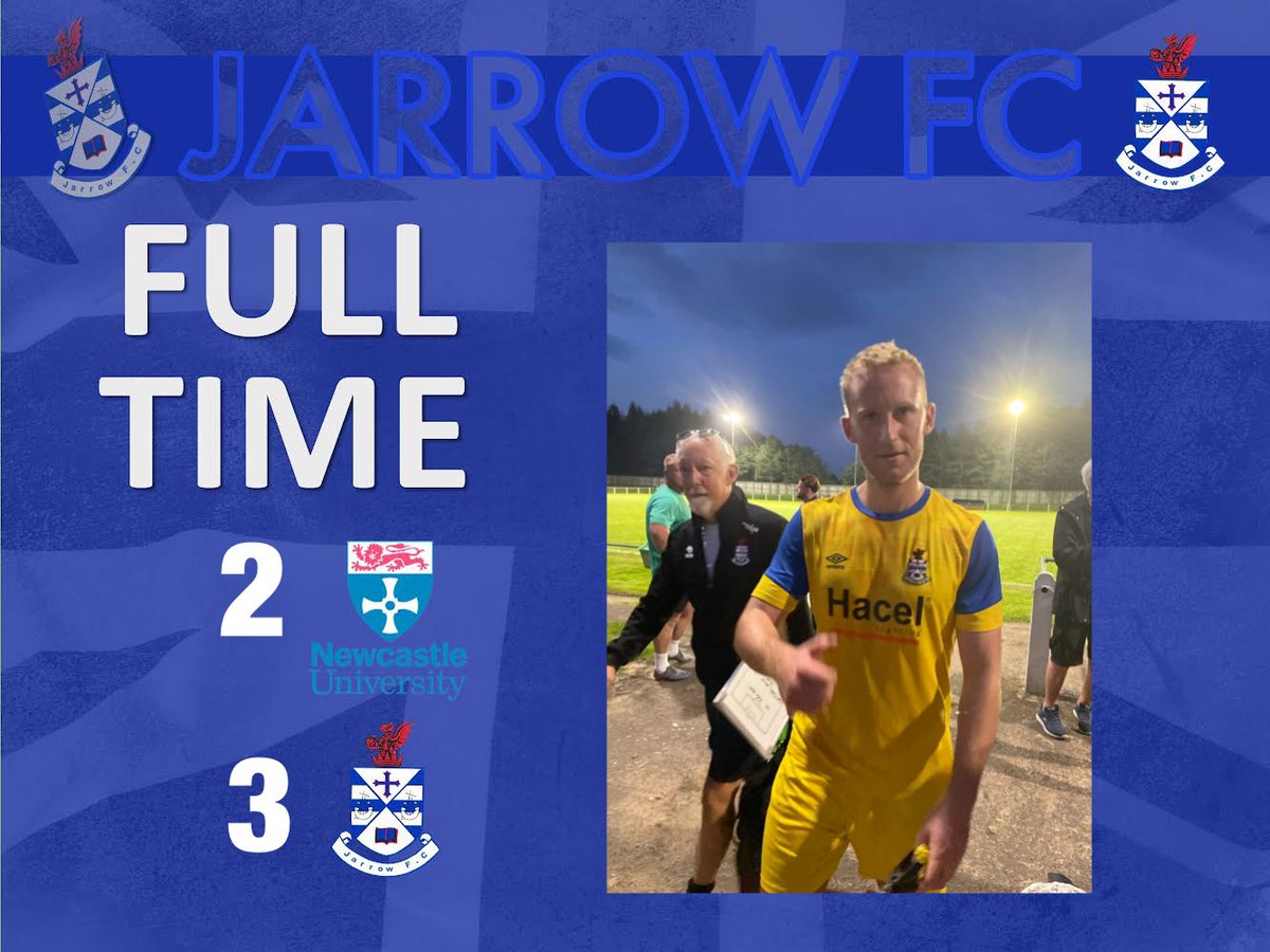 9️⃣0️⃣’ FT!!🏟 <a href="/NewcastleUniAFC/">NUAFC</a> 2️⃣🆚3️⃣ @Jarrow_FC

🗣 “Pretty much the same as Saturday, 2 down at half time and 3 goals from Johnson and 2 pearler free kicks from Karl Morrison!!”

⚽️🔵⚪️🔵⚪️⚽️