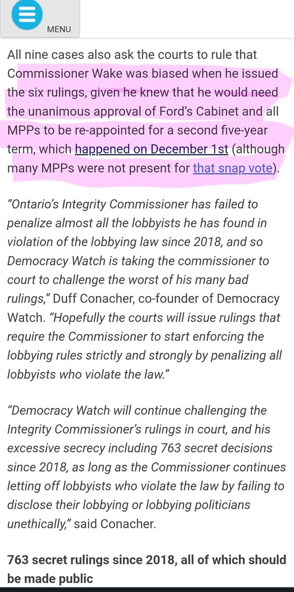 JannieMcJanJan's tweet photo. @JudithM52103345 @WendyGoodes @SusanSteele15 @Thetrilliumca @ON_Integrity THIS #IntegrityCommissioner? The one who keeps #FraudNation's secrets?
#onpoli 
#FordCorruption 
#FORDmustRESIGN 
@OntarioNDP @OntLiberal @OntGreenScreen https://t.co/8hmouCZ31P