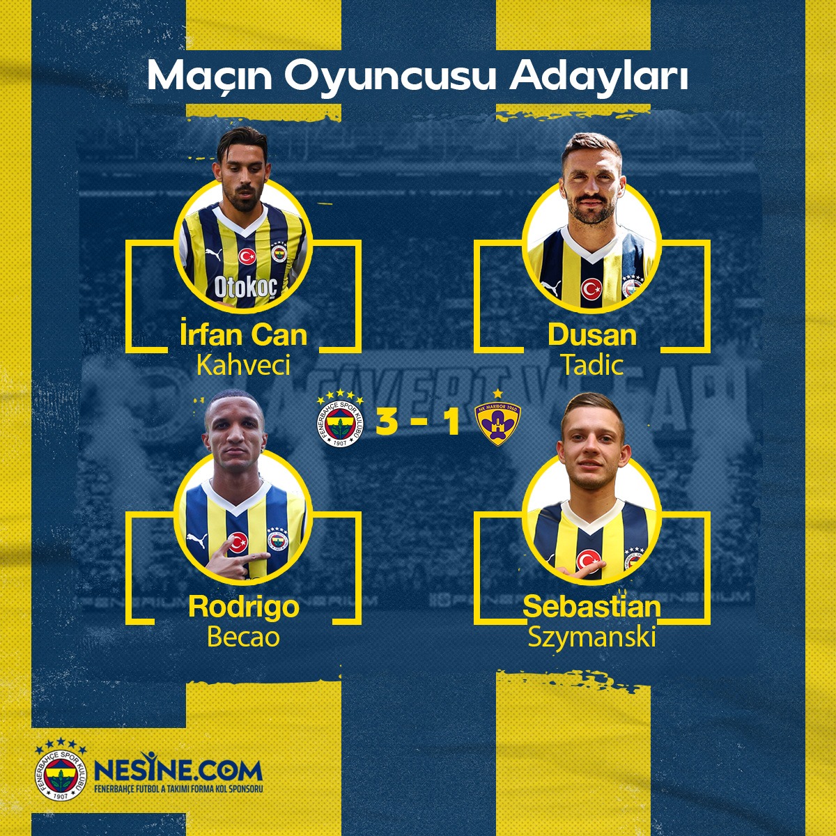 🗳 <a href="/Nesinecom/">Nesine</a> Maçın Oyuncusu oyunuz kime gidiyor?