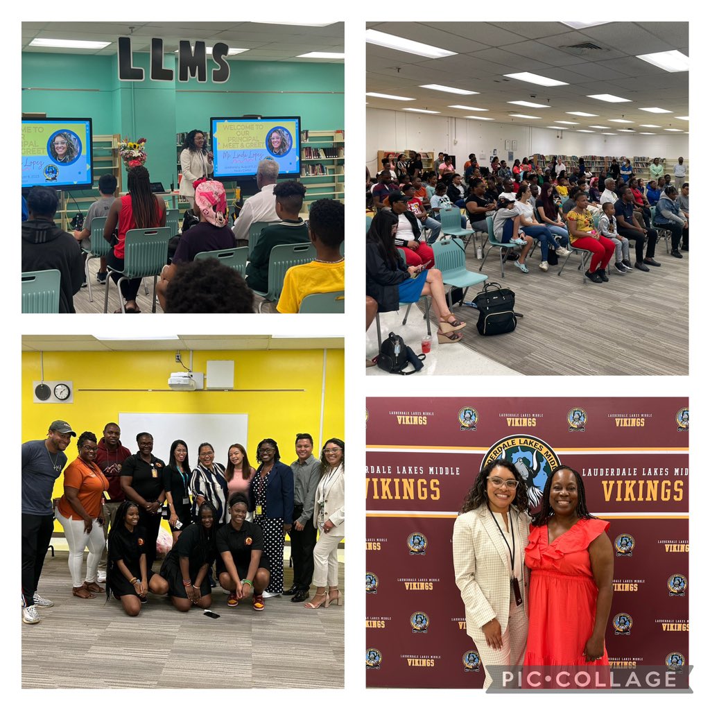 I’m honored to serve our Viking families & community (@LLakes_WeCare). We had a full house at our @LLMS_Vikings Principal Meet & Greet! 💐💛 I’m blessed to have a wonderful staff, mentors, friends & husband who are all so supportive! #ThisIsMyVillage