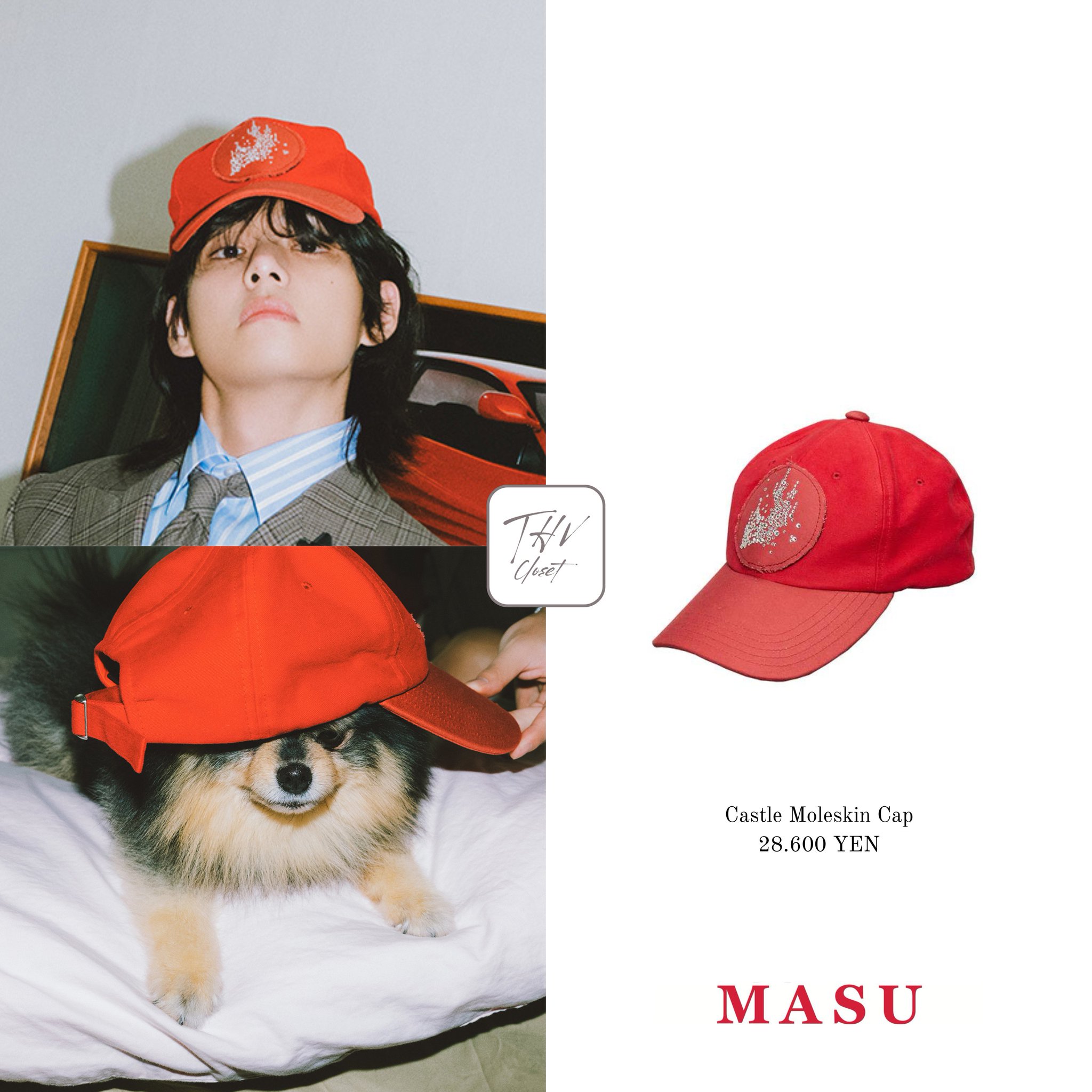 MASU（エムエーエスユー）の「CASTLE MOLESKIN CAP（キャップ