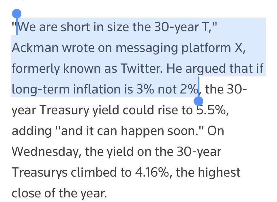 anandipatel's tweet photo. Markets are pricing in rate cuts early 2024. Are we just optimistic? Bill Ackman believes we will have sticky inflation and Fed won’t be able to get to their goal of 2% anytime soon https://t.co/sscVSek3Zp