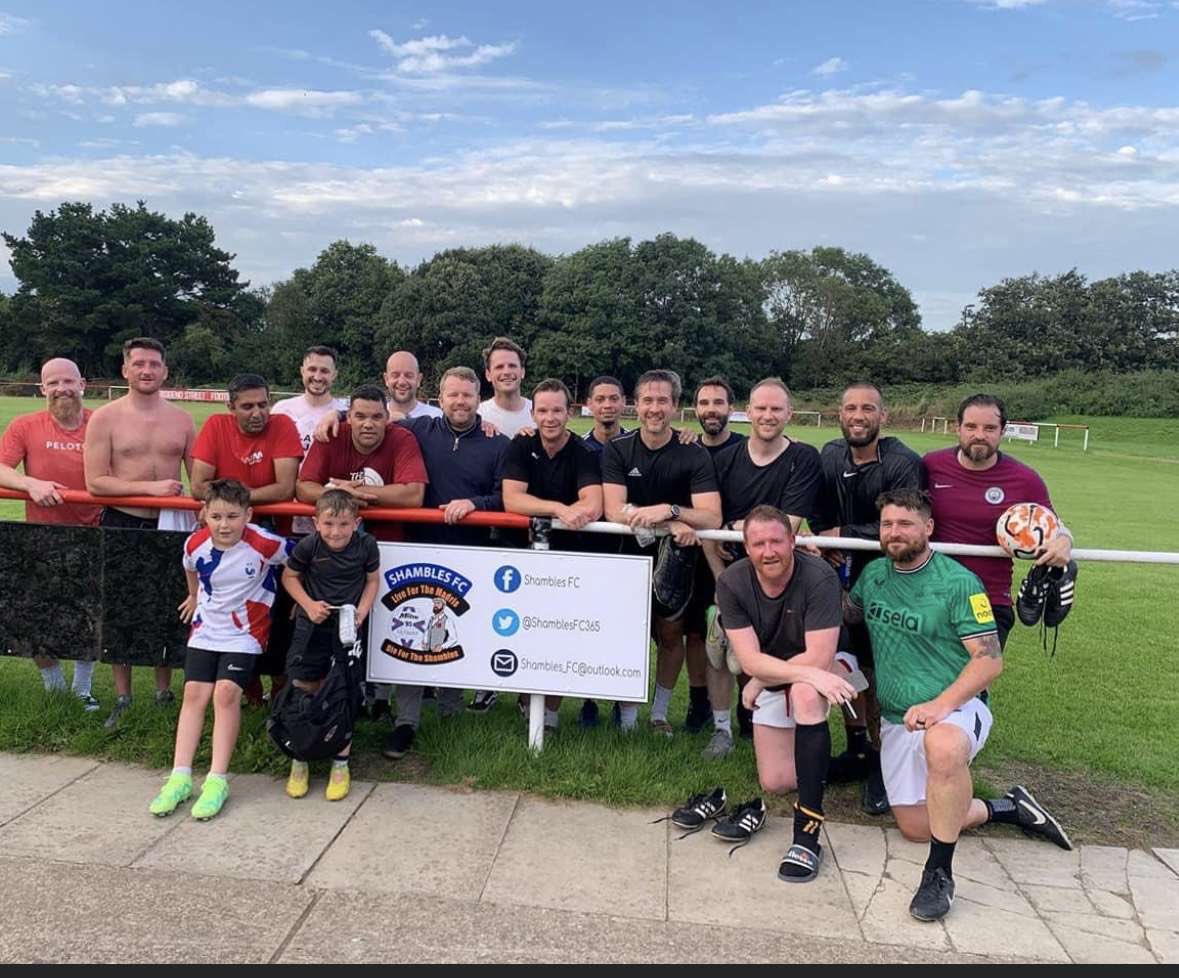 CudgieDonTV's tweet photo. First run out in years with @ShamblesFC365 some serious players in there even if they have aged don’t let looks deceive you they can fucking play football 😂💙💪💯👏 https://t.co/771AHKYrRT