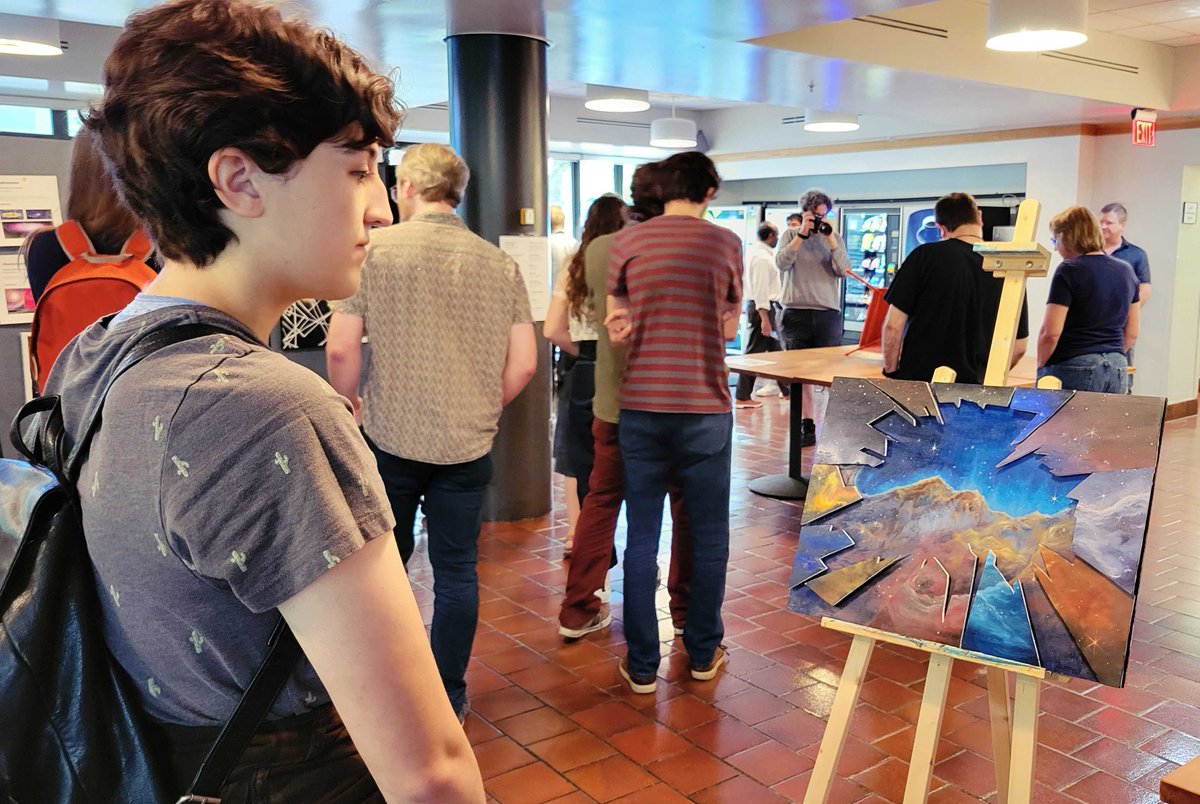 Today 12 artists displayed their art at an exhibition held at STScI. The artists are interns who spent six weeks creating art inspired by <a href="/MAST_News/">MAST</a> telescope archival data.

The art consisted of paintings, animations, music and sculptures inspired by astronomy.