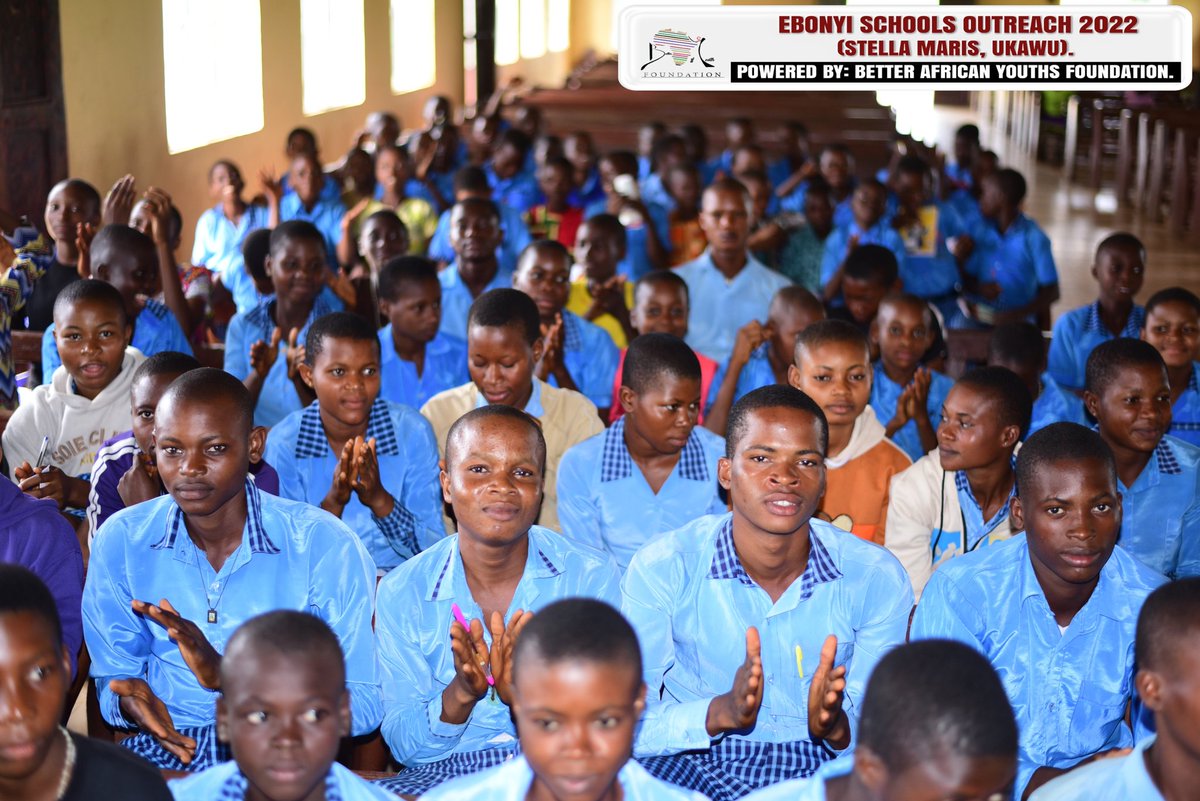 BetaAfriYouths's tweet photo. "Sensitization is essential for raising awareness and fostering positive change in communities." - Wangari Maathai @WangariMaathai 

Students at Stella Maris secondary school, Ukawu

#BAYFoundation #youth #Africa #Nigeria #Ebonyi #future #Abakaliki #sensitization #iDG https://t.co/Yg6hFrToyp