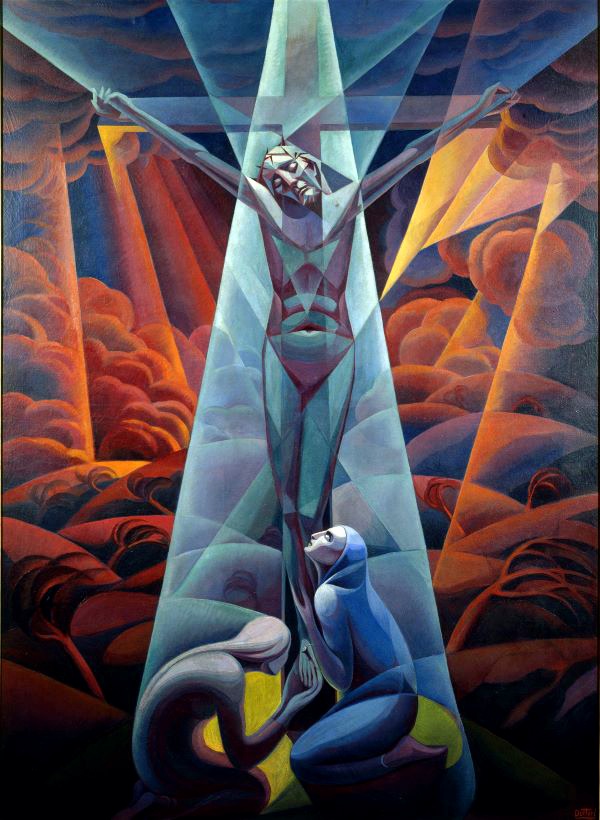 Gerardo Dottori, Crucifixion, 1927