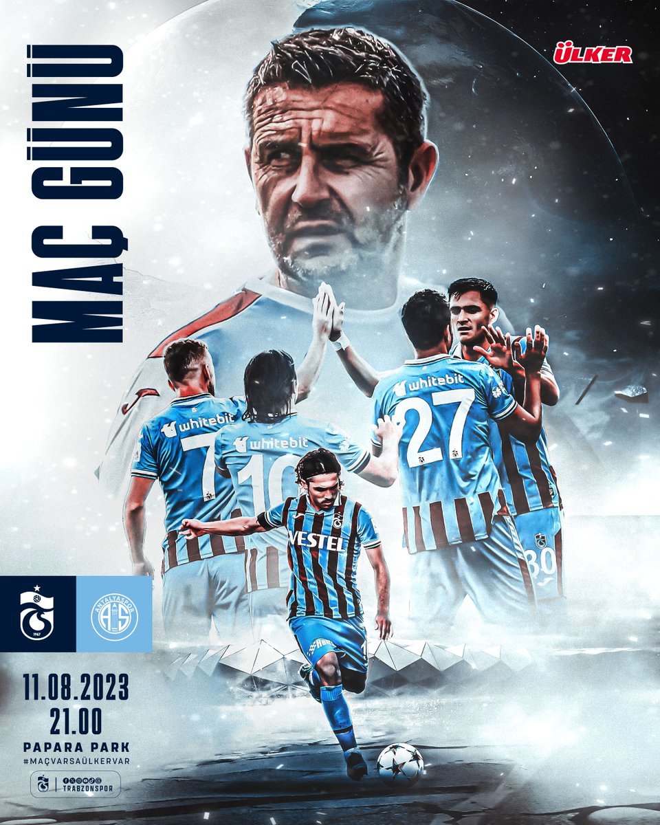 🔥 Bugün ❤💙 
🆚 Fraport TAV Antalyaspor
⏰ 21.00
🏟 Papara Park
📲 #TSvANT

<a href="/Ulker/">Ülker</a> | #MaçVarsaÜlkerVar