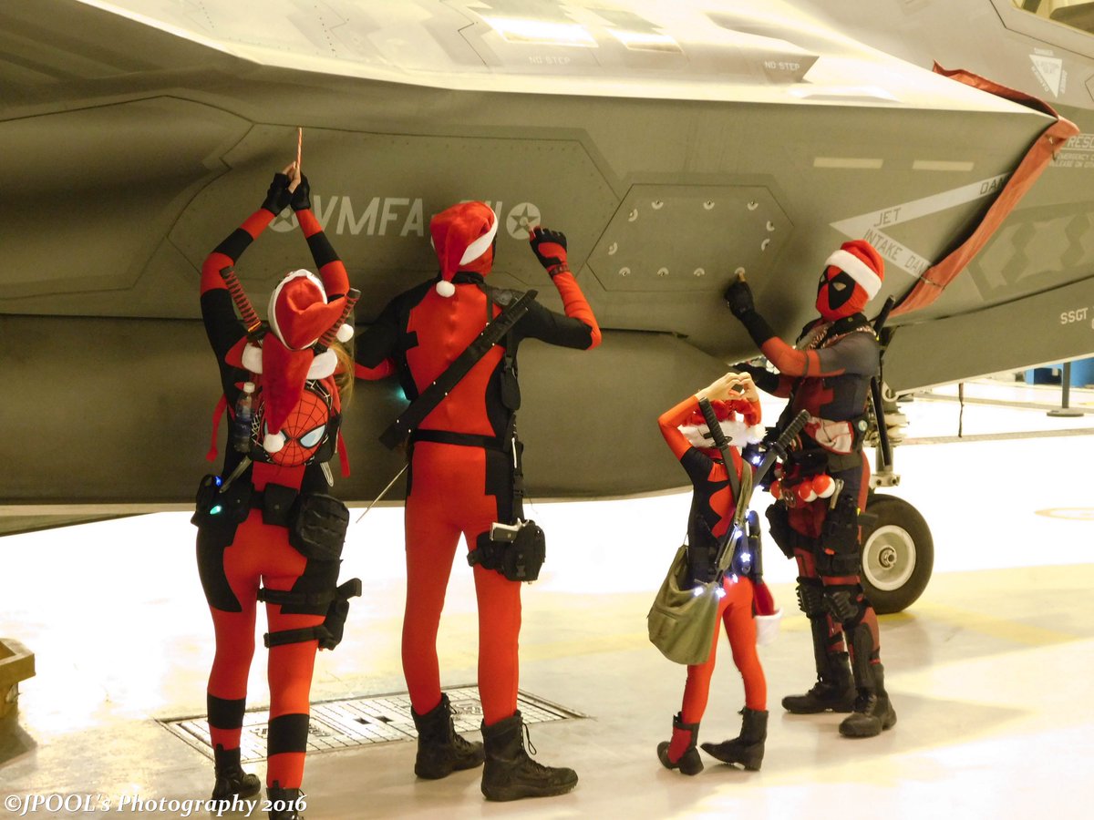 xPray4Deathx's tweet photo. Was an honor to bring fun and joy to our Military families at #YumaMCAS and #LukeAFB!
We did get to tune up an #F35!
@AzCosTeam https://t.co/B7y8L7AQN0