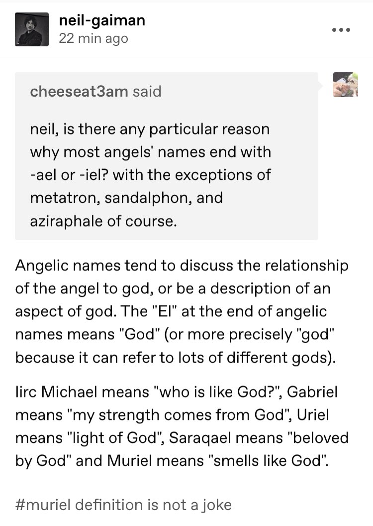 GoodOmensNews_'s tweet photo. About angelic names 😇

#GoodOmens #GoodOmens2

🔗: https://t.co/d0mOhZTVql https://t.co/kiwLoZpq1p