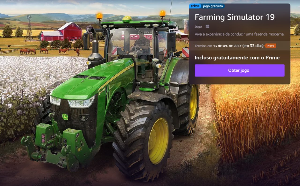 LinksBR - Promoções on X: Jogo Farming Simulator 19 -Grátis para