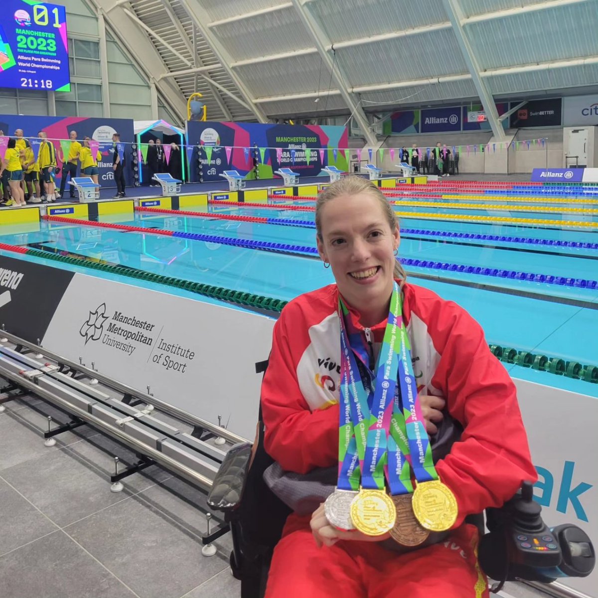 ¡Campeona del Mundo!

Regreso del Mundial de #Manchester2023 con dos oros, una plata y tres bronces. Ahora, toca un pequeño descanso para comenzar a soñar con #Paris2024. 

Gracias a todos por vuestro apoyo 💛