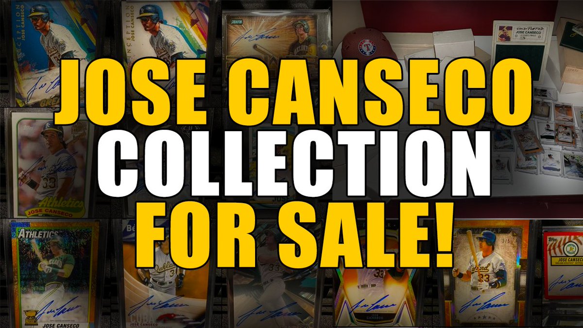I'm selling a massive Jose Canseco card collection (6,000 or so cards)!

Part of the proceeds will be going to a fundraiser we are doing for a Cuddle Cot.    gofundme.com/f/help-donate-…

Link to vid of collection - $2500 shipped takes all - will consider trades!