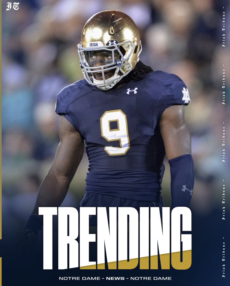 theirishtribune's tweet photo. 𝐓𝐑𝐄𝐍𝐃𝐈𝐍𝐆: Former Notre Dame All American Linebacker Jaylon Smith is signing a deal with the New Orleans Saints -

Smith is one of the highest rated recruits to ever commit to Notre Dame, and is one of its best linebackers in recent memory. Smith is also a 2019 Pro Bowler and helped lead the New York Giants to a playoff berth last season. 

📸: Bleacher Report