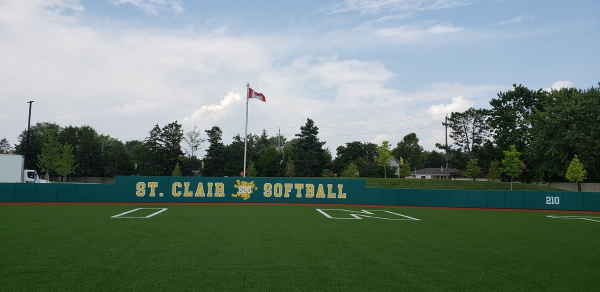 Some new outfield fence padding at the <a href="/stclairsaints1/">Saints Athletics</a> SportsPark Softball Diamond includes our Championship history.
