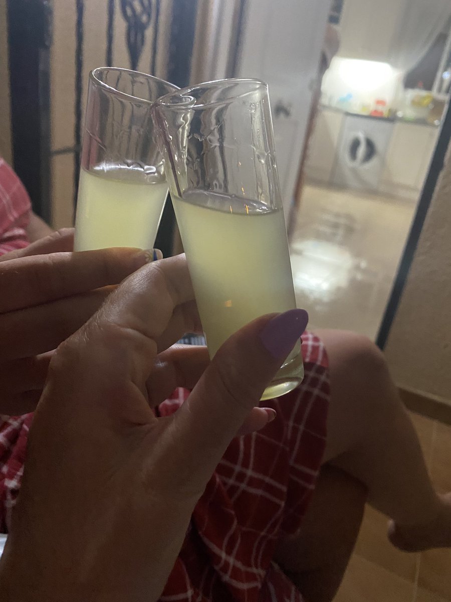 ClaireLouPsych's tweet photo. Finally published. Celebrating with @ZarahEve_ on the veranda in Spain. 11pm and still 34 degrees 🥵 #salud #chinchin @RebeccaMPearson https://t.co/aPTAQ7uulB