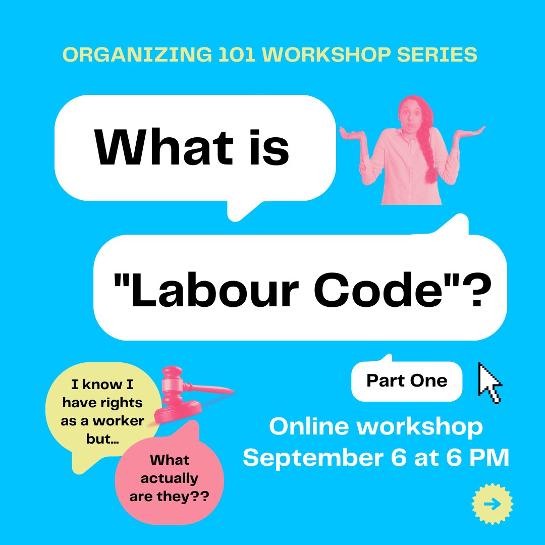 Have you been curious about unionizing? What actually goes on in this process and how can you keep yourself protected as a worker? Check out our next Organizing 101 workshop facilitated by @LiUNA1611 on Sept 6. Link in bio to register!