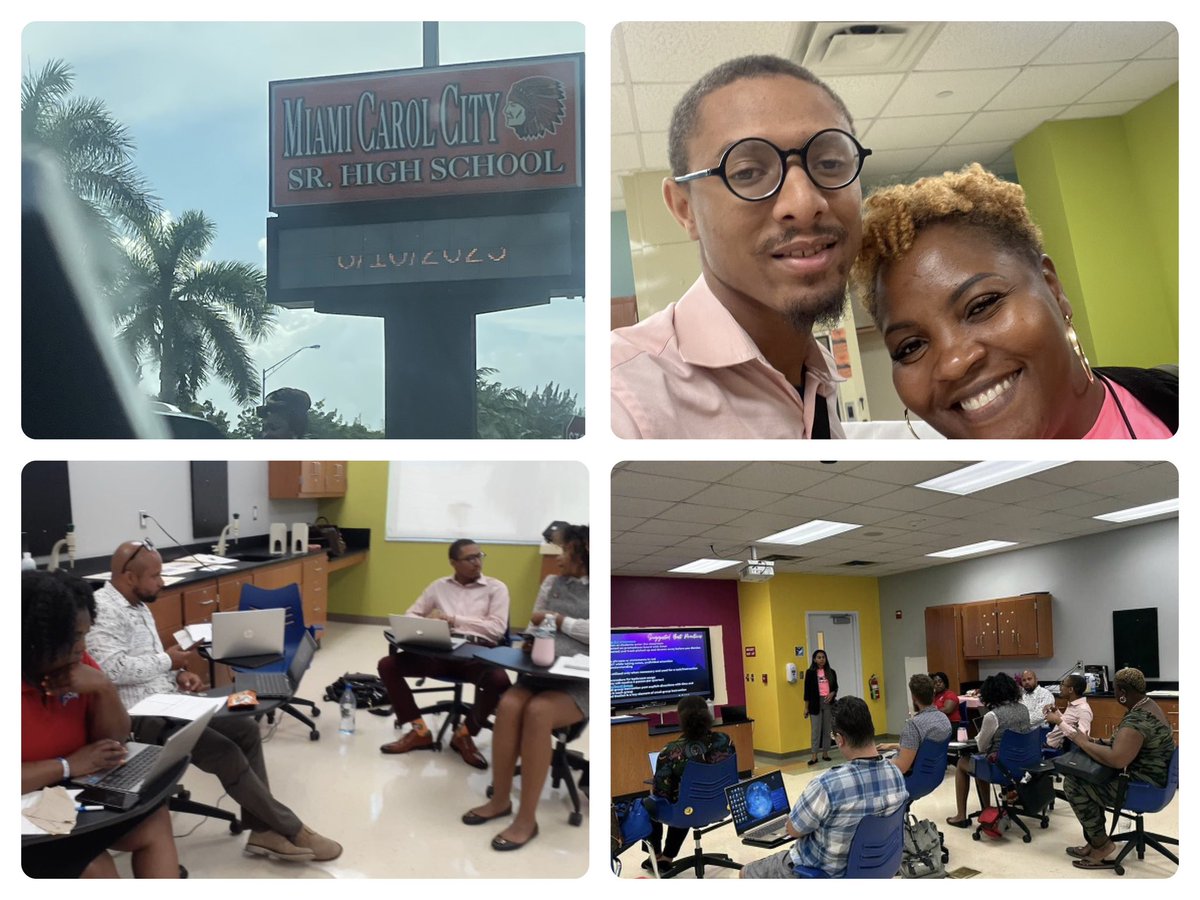 MrRileyTeaches's tweet photo. Stepping into the classroom with excitement and passion on my first day back with @MDCPSETO at the Best is Yet to Come PD! Here's to a year of growth, inspiration, and making a positive impact on students' lives! 📚🌟 #BestIsYetToCome #BackToTeaching @miamiedisonsr https://t.co/SwrBVwF1Np