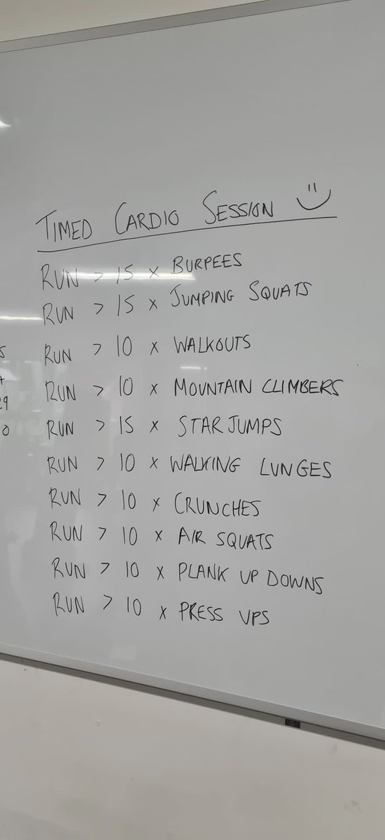 JudeVBolton's tweet photo. Tonight's #AHPsActive cardio work out and then weights circuit. https://t.co/gnTlo1V6nj
