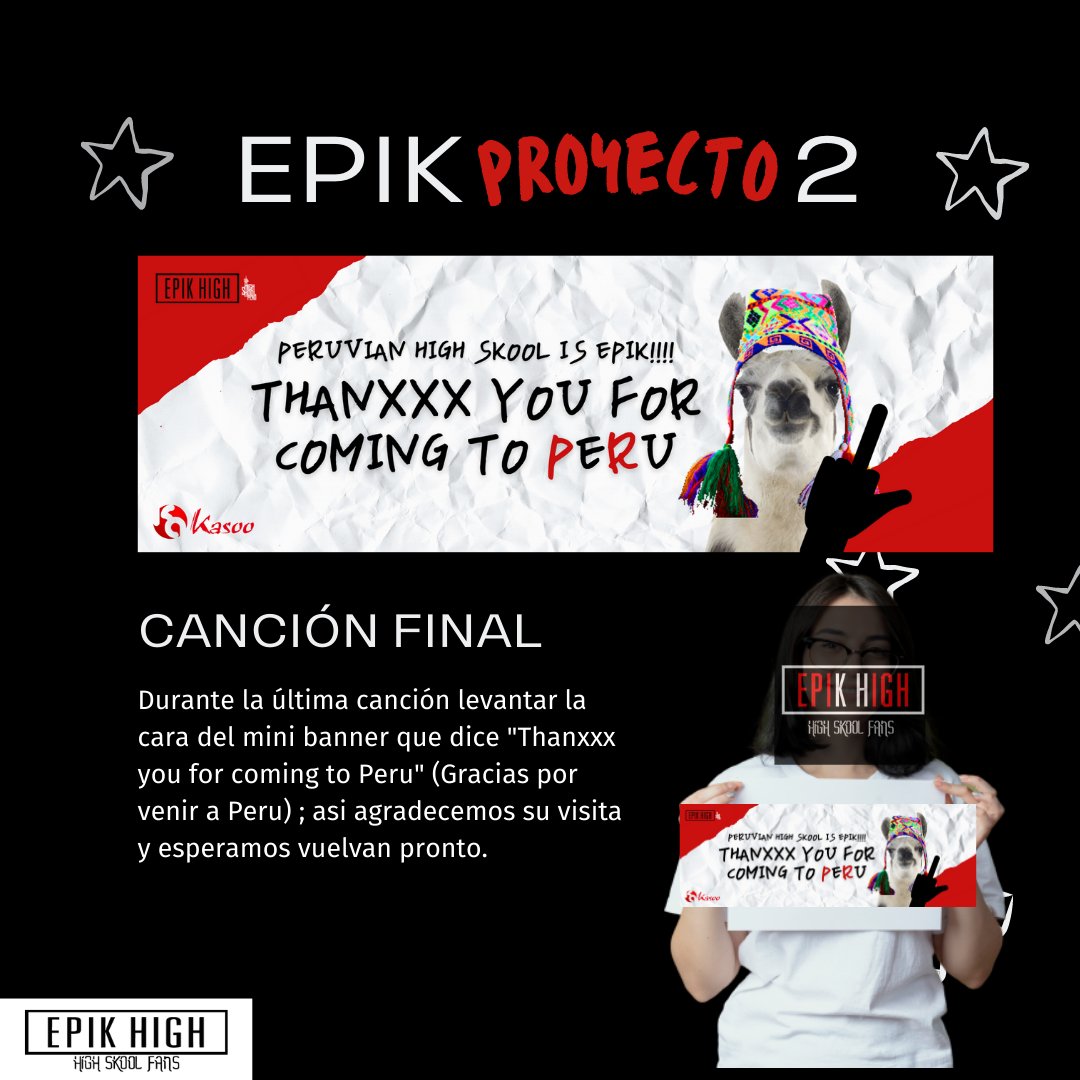 epikhigh__peru's tweet photo. EPIK PROYECTOS
Leer atentamente 💪
Ya no falta nada para #EpikHighInPeru #AllTimeHighTourInPeru TwT https://t.co/CtGtXu9xFR