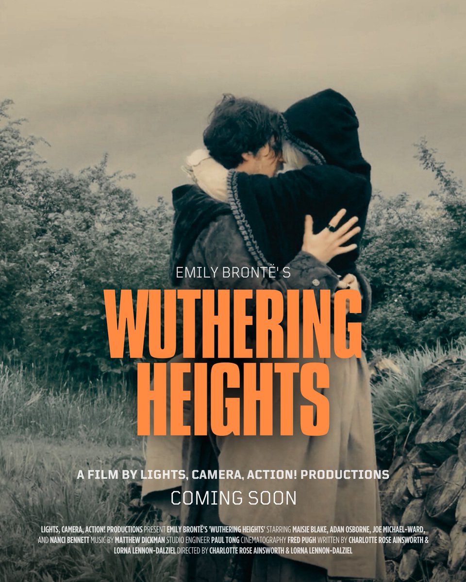 Official film poster release. 
We invite on a whimsical gothic journey into our first adapted screenplay of Emily Brontë’s ‘Wuthering Heights’ 
Follow us for project updates!