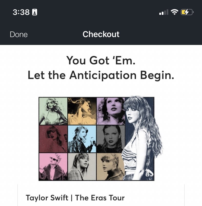 Y’all. I got in 😭 I am SO EXCITED!!  #TaylorSwiftErasTour 🩵🩵🩵