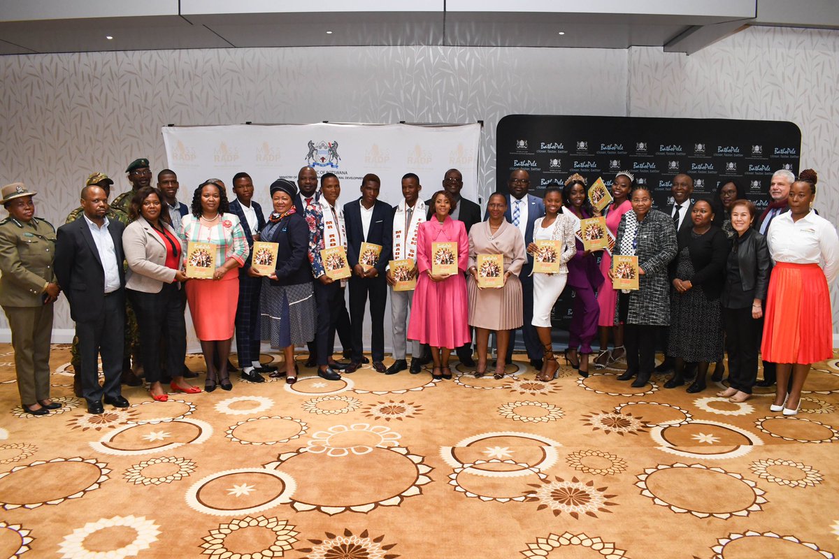 njmasisi's tweet photo. Today I officially launched the RADP (Rural Area Development Program) Pageant Profile Book – 1st edition. 

#MinistryofLocalGovernmentAndRuralDevelopment
#RADP 
#BathoPele #PeopleFirst #Closer #Faster #Better https://t.co/sQF7sSdgh7