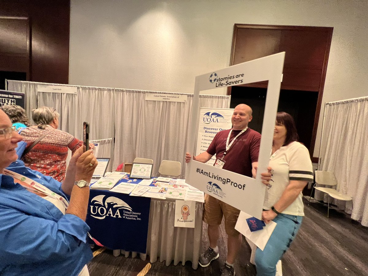 UOAA's tweet photo. Stop by our exhibit hall booth for an #ostomiesarelifesavers photo because #iamlivingproof https://t.co/dyYc9qxXNA