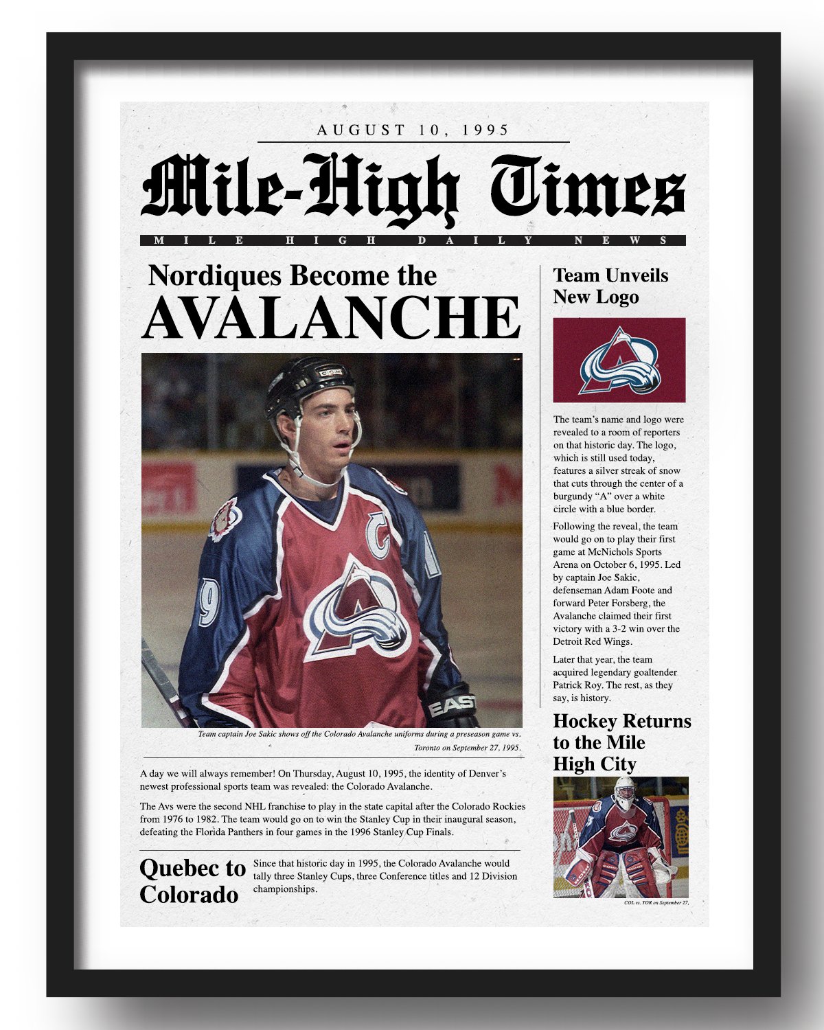 A Series: Looking into Avalanche and Nordiques Player Numbers: Number 14 -  Mile High Hockey