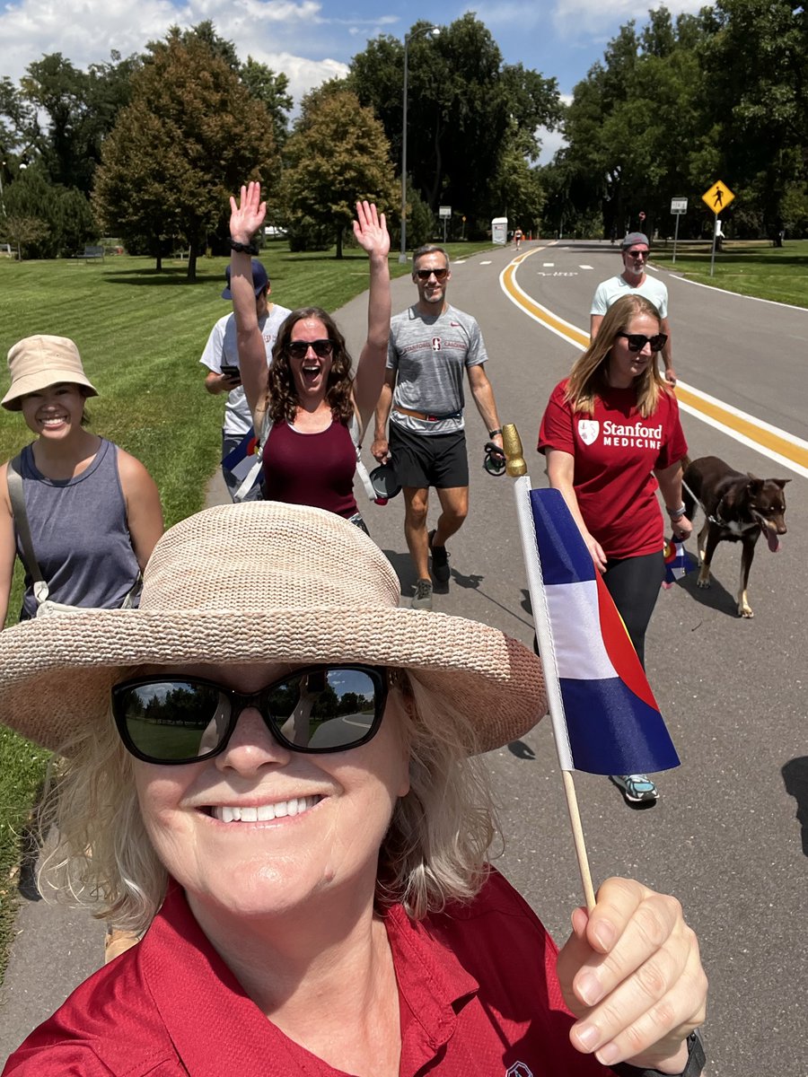 🌟Embracing the Rocky Mountain vibes at #StanfordUniversity Cardinal Walk in Denver! 🏞️ Spent an awesome lunch hour connecting with remote colleagues from all around campus. 🤝Let's keep fostering wellness and positive vibes together! 💪🌄#BeWell #Wellness #StanfordInColorado