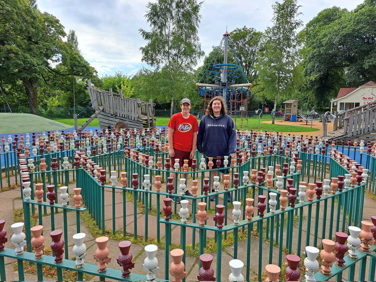 DougProp's tweet photo. Spot of putting at Dock Park, Dumfries waiting to be able to check in to tonight's hotel- and the Young Props traditional maze photo #PropsOnTour https://t.co/cXNcGMVbOe