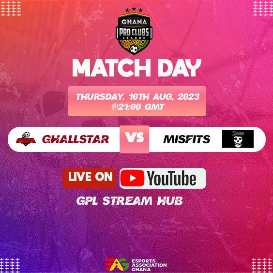 Ghanaproclubs's tweet photo. It’s Match Day!
@GHallstar vs @msftsfc live now on our YouTube channel 
#GPL #proclubs #fifa23 https://t.co/hdED5Pamxw