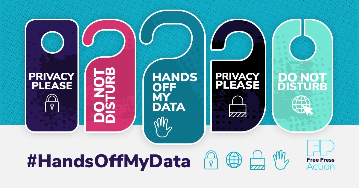 freepress's tweet photo. Law-enforcement agencies like the FBI can purchase our online data โ including our location and search histories โ *without* a warrant.
Urge Congress to protect our privacy by passing the Fourth Amendment Is Not for Sale Act: https://t.co/RP54dNfOT0 #HandsOffMyData https://t.co/3Otjd5eesj