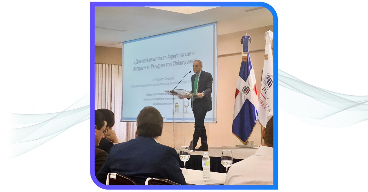SLIPEsociedad's tweet photo. Los expertos del Comité de Arbovirosis de #SLIPE han sido convocados por el Ministerio de Salud de RD (@SaludPublicaRD) al Simposio Internacional de #Salud Colectiva, donde se discutió la fuerte problemática de las #arbovirosis en nuestra región. ¡Gracias por la invitación! https://t.co/mzgkdU4Dum