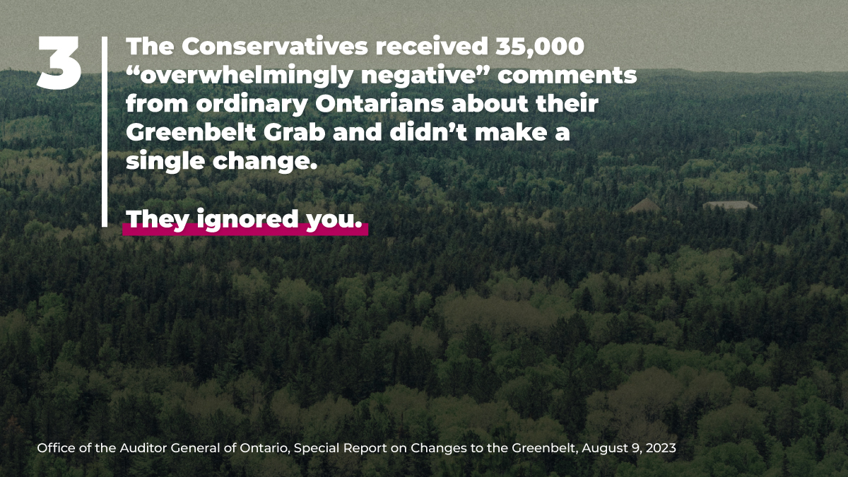 MaritStiles's tweet photo. Here are just four things you may have missed about the Auditor General's report on the Conservatives' $8.3 billion Greenbelt Grab.

#onpoli https://t.co/WMio3JOzHQ