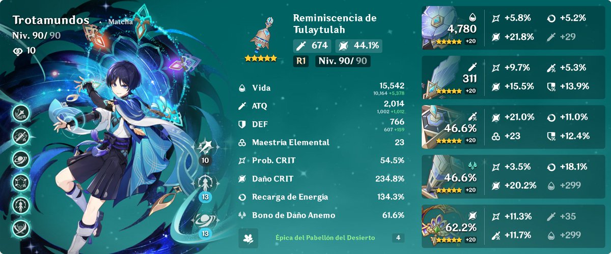 matchamuffin_'s tweet photo. @arthZ3R0 Aún podría mejorarse, pero no queda dudas que es el mimado de mi cuenta 😌

Mi próximo objetivo es refinar su arma al máximo 🫶 https://t.co/woQmDCAqwW