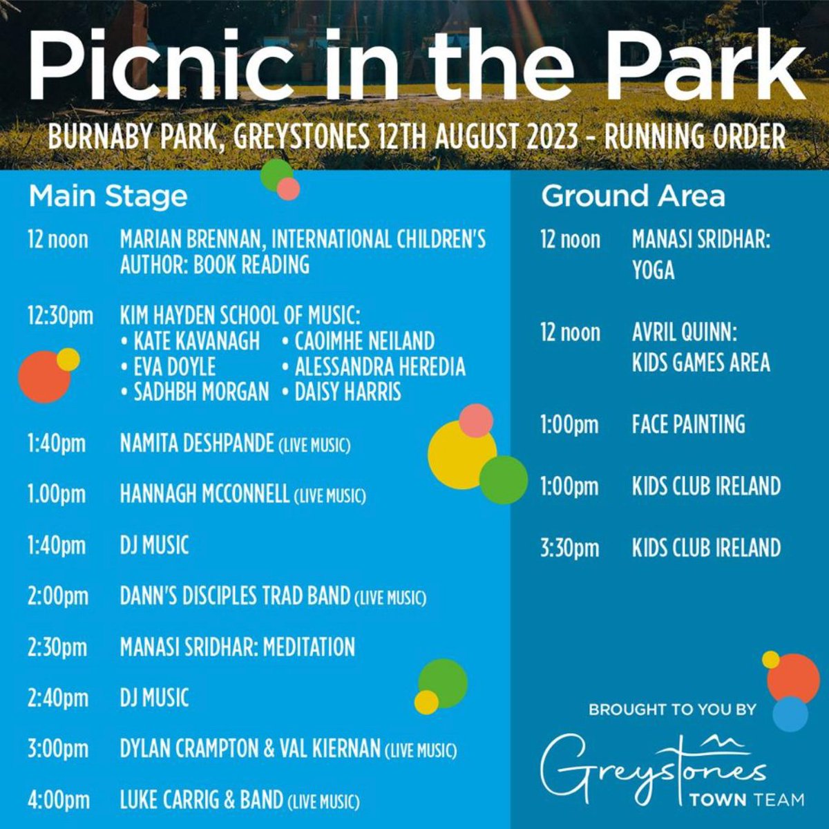 MarianBrennan's tweet photo. Up first at Burnaby Park in Greystones on Saturday 😀 Set in Greystones, my books are perfect for 5-9 yr olds. Come along for a reading and some fun activities. #community #childrensbooks #childrensbooks #freeevent #STEM #STEAM #invention #BookTwitter #kidsbooktwitter #kidlit https://t.co/avijJFiogE