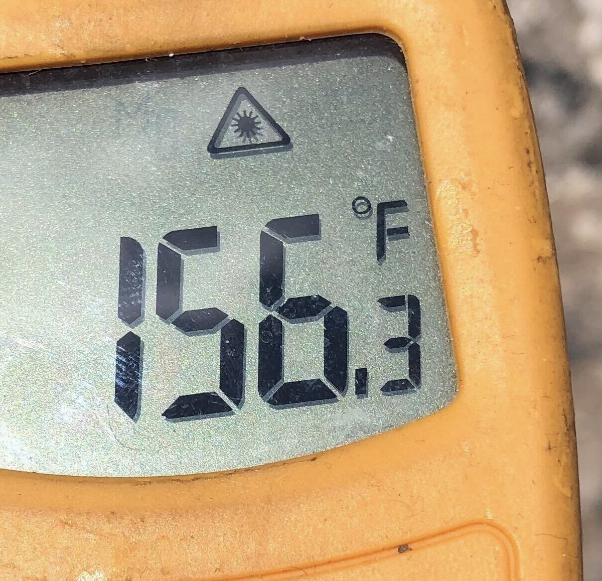 Today's temperatures remind me that Earth revolves around a literal lovecraftian eldritch horror character that could easily kill us with its farts. 

      Air Temp:                        Ground Temp: