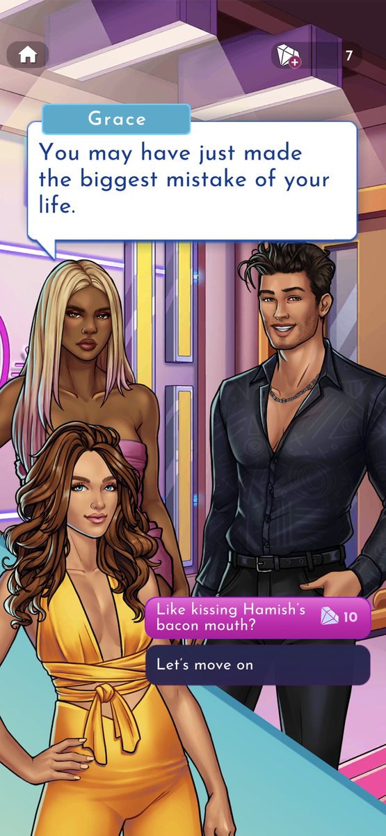 VillaClown's tweet photo. The way I bought gems so fast for this moment 🐷💋#LoveIslandTheGame https://t.co/FQHx4M2a6q