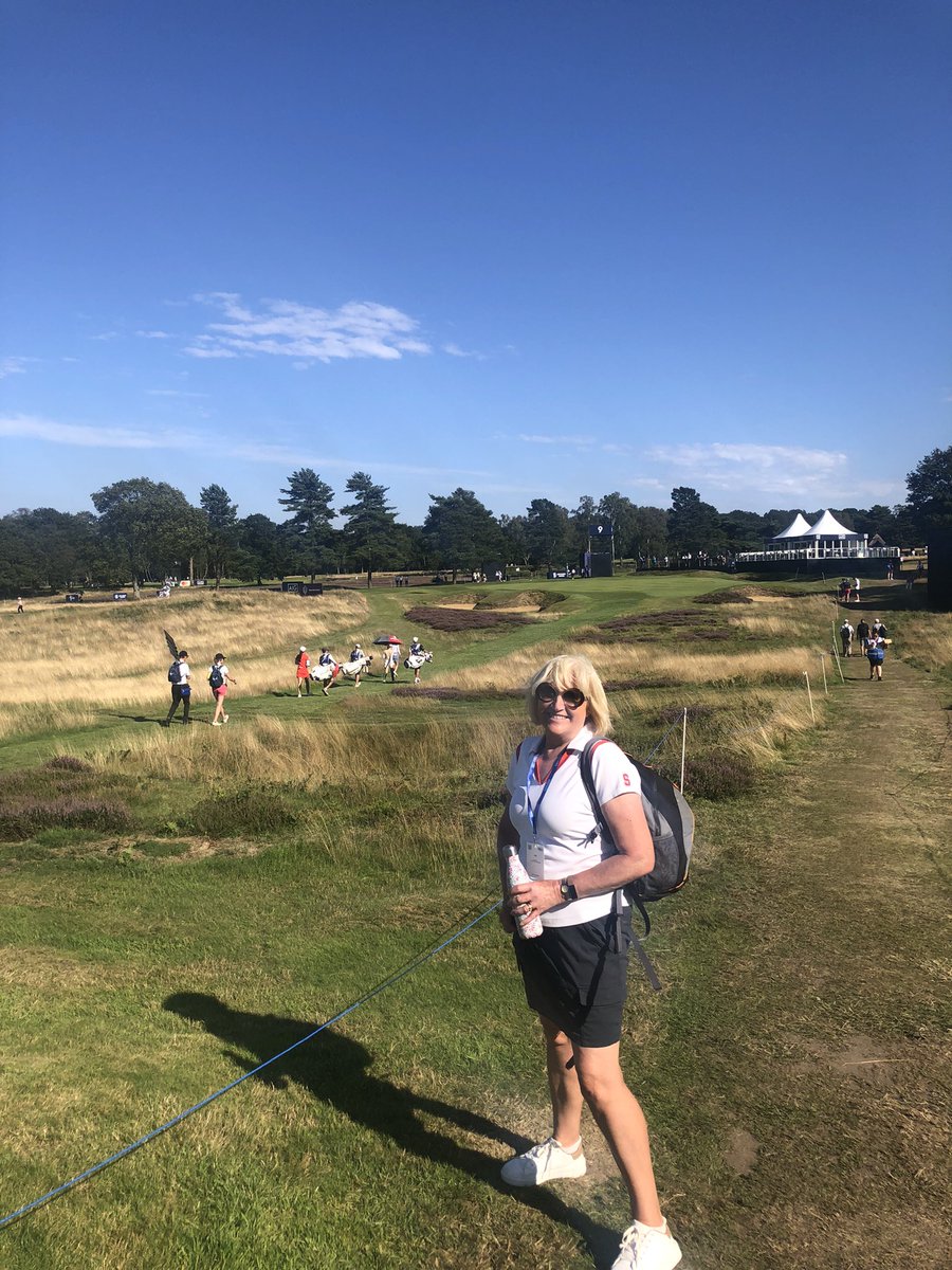 A great day at <a href="/AIGWomensOpen/">AIG Women’s Open</a> The sun shone &amp; the wind got up in the afternoon. Enjoyed watching Rose &amp; Albane make good progress on the leaderboard! Good luck tomorrow ladies! <a href="/rosezhang/">Rose Zhang</a> <a href="/AlbaneGolf/">Albane Valenzuela</a> <a href="/StanfordWGolf/">Stanford Women's Golf</a> Mr captain was also on good form this evening 👍<a href="/WaltonWonder1/">JG</a>