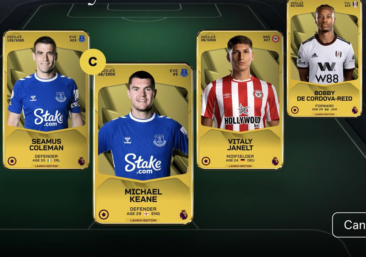 marcsymons's tweet photo. To celebrate the return on the Premier League this weekend, I’ve decided to giveaway the below budget Prem Pro stack ☺️

Entry - Like, Retweet &amp; Follow 

Will draw the winner on Sunday night after the Chelsea v Liverpool game.

#Sorare #SorareGiveaway #FPL https://t.co/PnzC5LWjTB