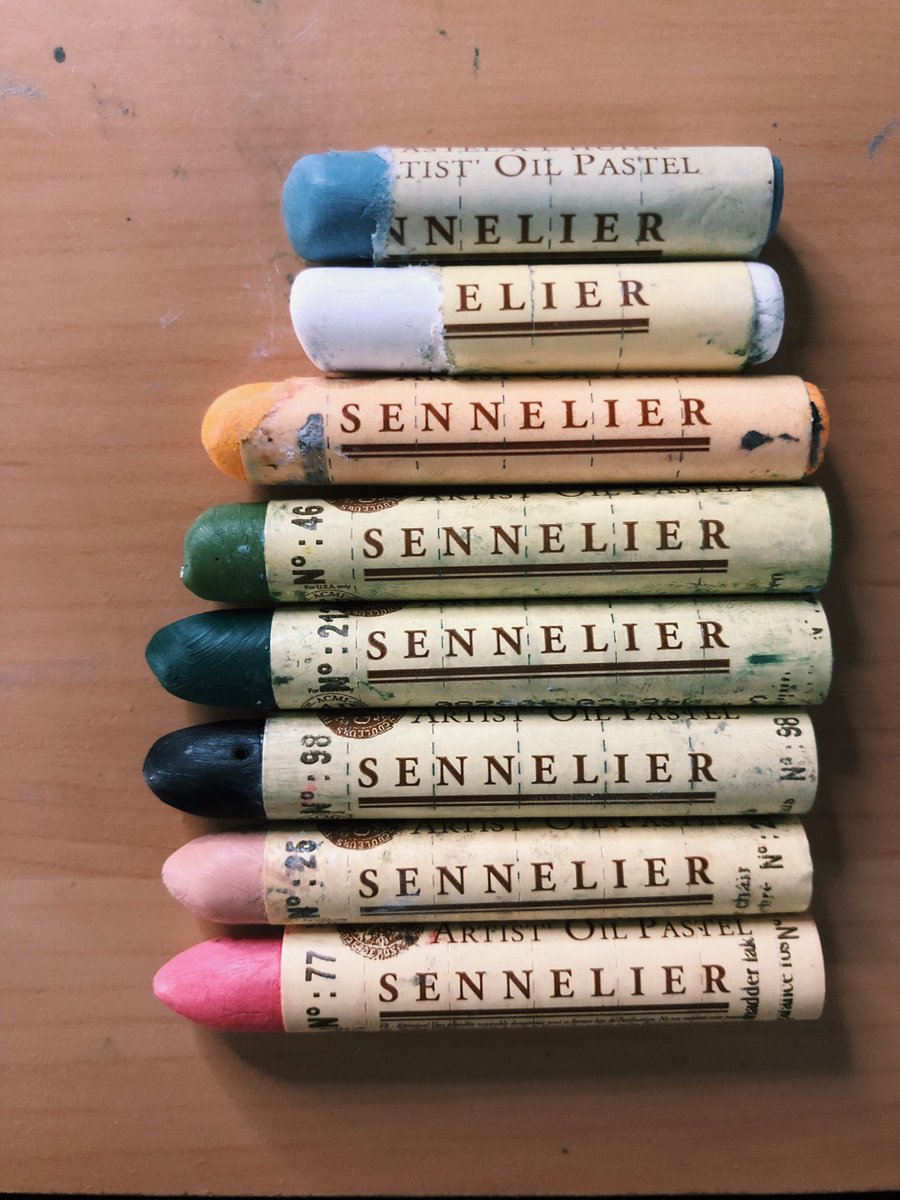 The painting                    The palette