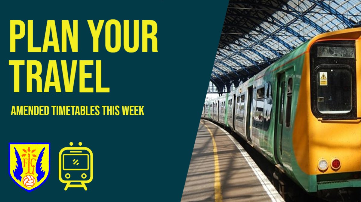 ℹ️ Train operators are running an amended timetable which will affect Saturday's opening league fixture at Culver Road.

🚆 Plan ahead and check <a href="/SouthernRailUK/">Southern</a>'s website to help ensure a smooth journey.

👉 southernrailway.com/travel-informa…