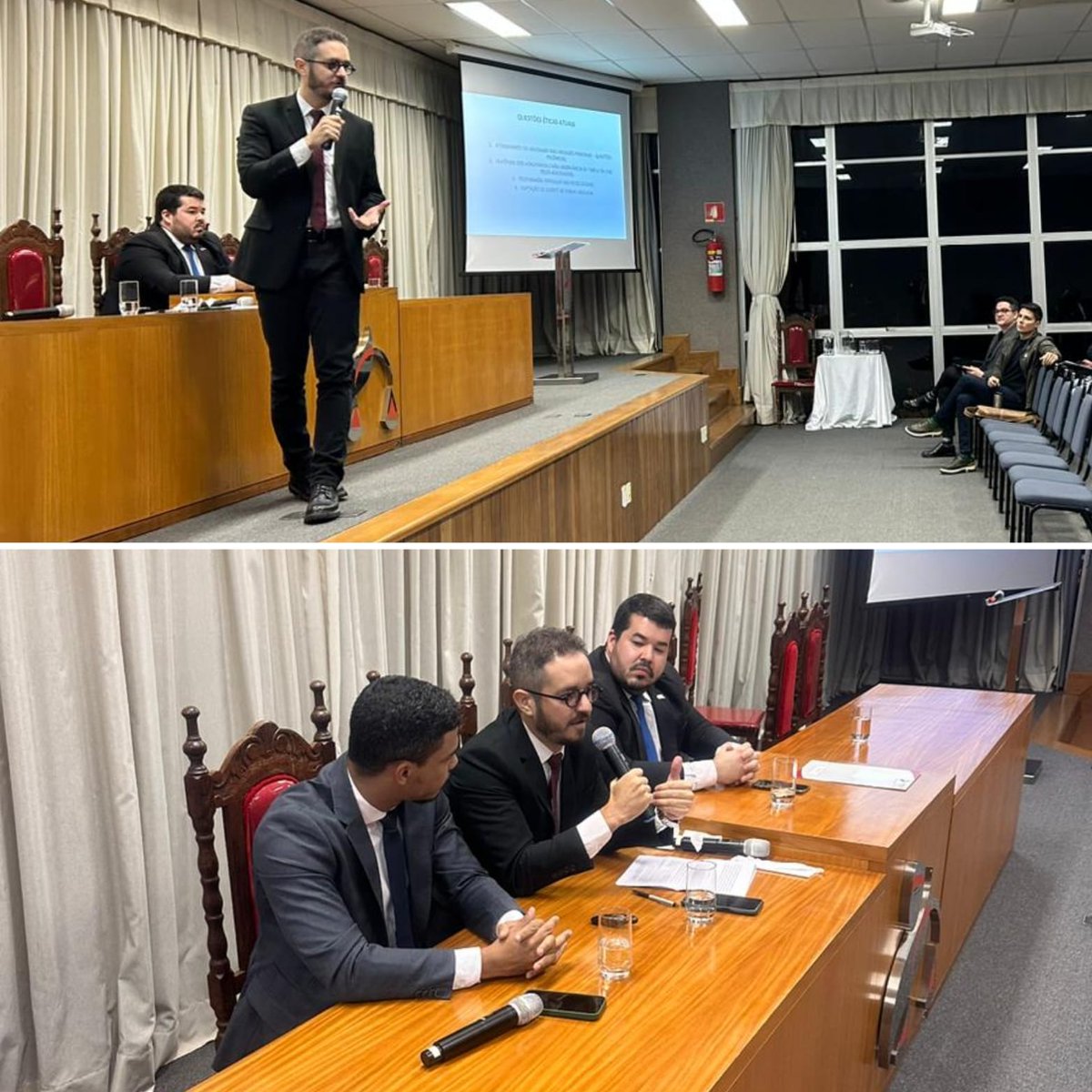 creboucasm's tweet photo. Registros do I Encontro “Conversando com a Advocacia Criminal”, ocorrido ontem (09/08/2023), na FDCI. Projeto muito legal da Comissão de Advocacia Criminal da OAB/ES, capitaneado pelo colega Gabriel Merigueti. https://t.co/AfyurcbLil