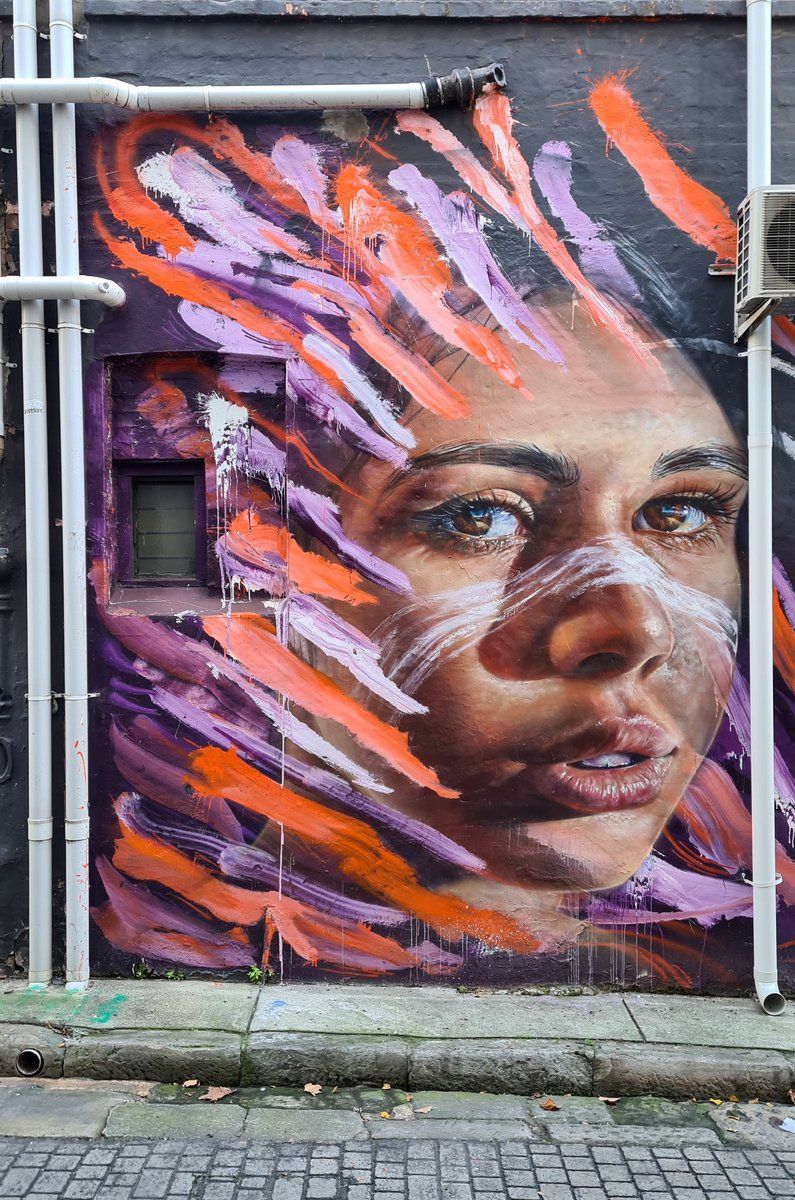 MyInnerWest's tweet photo. "Adnate and his long-time collaborator, Belgian artist, Eric Mangen created a mural  - a portrait of Tyeisha Patten from the community of Redfern and the great-granddaughter of the late Jack Patten who was president of the Aboriginal progressive association in the 1930s" #Sydney https://t.co/6RWdFSmHFR