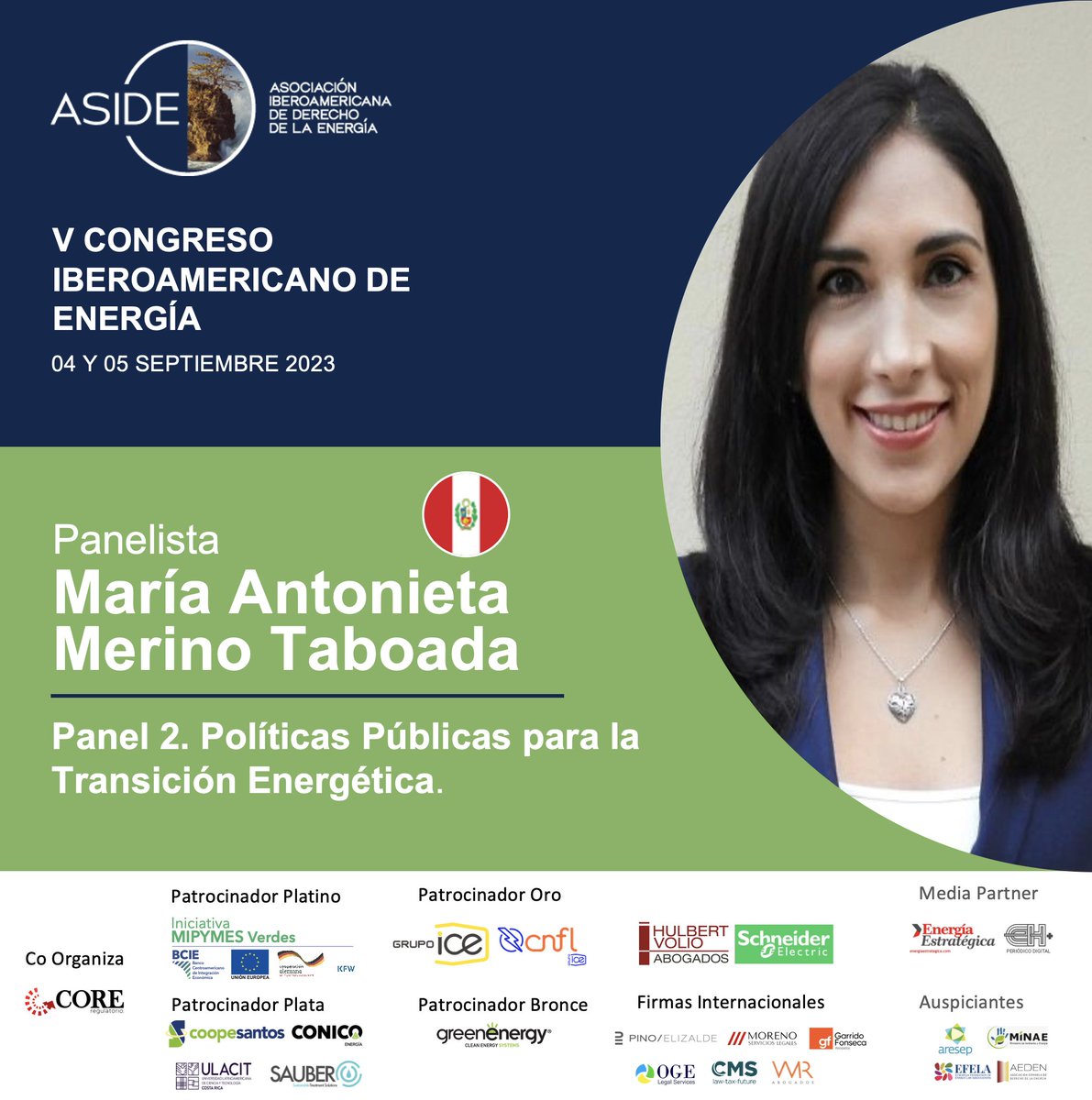 AsociacionIbero's tweet photo. Presentamos a nuestros expositores del Panel #2: "Políticas Públicas para la Transición Energética" de nuestro #CongresoASIDE 📷 Inscripciones abiertas en: https://t.co/KdMU5M767L
@CrAresep @CRMinae @BCIE_Org @KfW_int @UEenCostaRica @energia1234 https://t.co/e98OmbmDwF