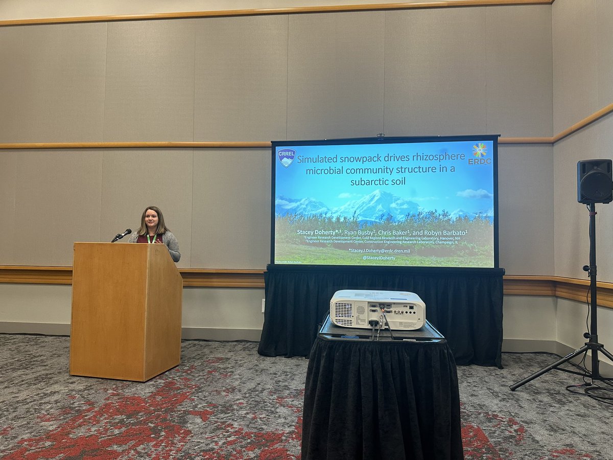 Joy M. O'Brien (@joymobrien) on Twitter photo Really awesome talk by <a href="/StaceyJDoherty/">Stacey Doherty</a> discussing the impact of snow pack on the rhizosphere microbiome at #ESA2023 ❄️
<a href="/RobynBarbato/">Robyn Barbato</a>
<a href="/WomenInSoilEco/">Women In Soil Ecology</a> Really awesome talk by <a href="/StaceyJDoherty/">Stacey Doherty</a> discussing the impact of snow pack on the rhizosphere microbiome at #ESA2023 ❄️
<a href="/RobynBarbato/">Robyn Barbato</a>
<a href="/WomenInSoilEco/">Women In Soil Ecology</a>