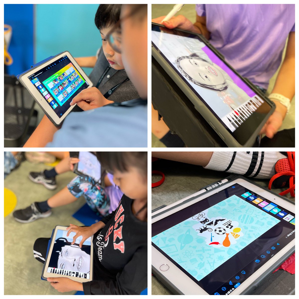 vickyyhengg's tweet image. Embracing the power of creativity! 🎨✨ Seeing them expressing themselves and their unique ideas through #EveryoneCanCreate is inspiring. 🌟 @Tayasui_apps @AppleEDU @HELPISKL #SummerProgramme