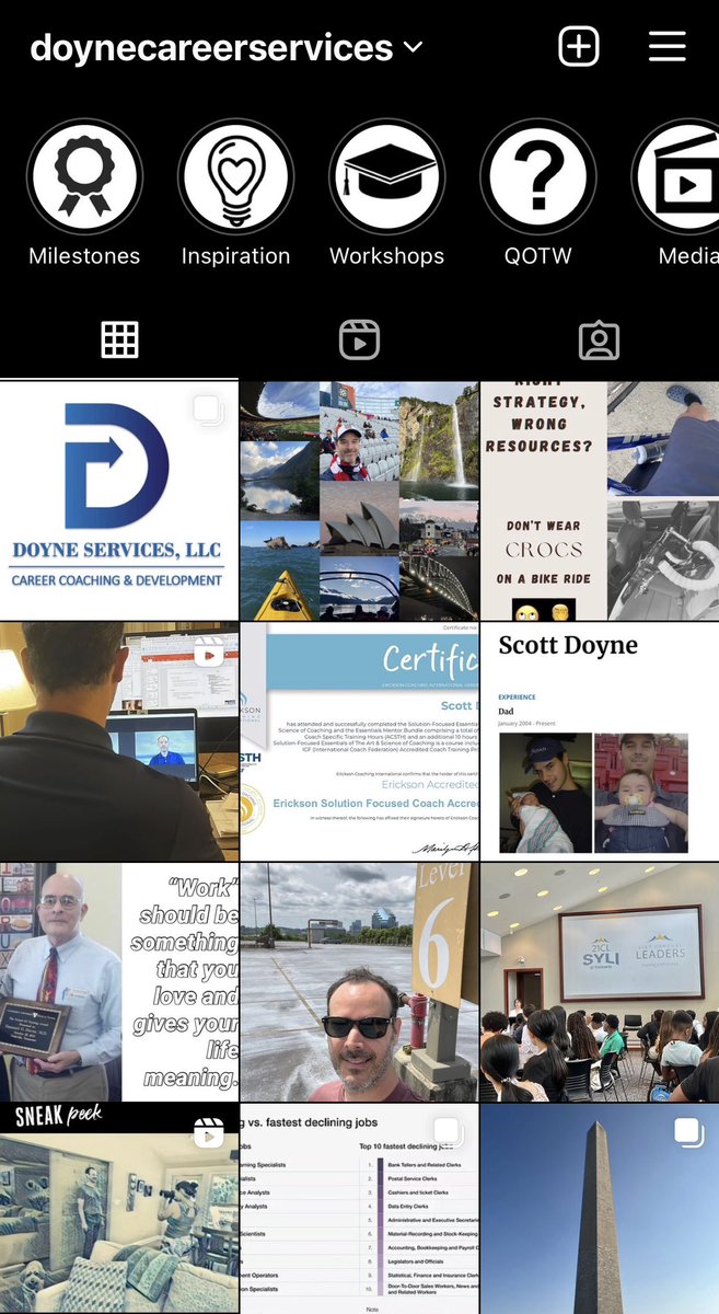 sdoyne's tweet photo. Back from vacation, straight into the launch of my company logo, website and IG account!  
￼
Here is the link to the logo integration into my new company website:  https://t.co/dtARQ6VQom

And the Instagram account: https://t.co/hVyNcsfx5k

#careercoach
#logodesign
#website https://t.co/OPRfLKBkhX